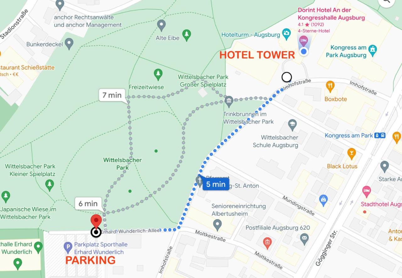 Hotelturm Аугсбург Екстериор снимка
